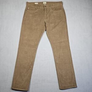 J.Crew 484 Corduroy Pants Mens 33x30* Brown Slim Straight Casual Preppy Academia